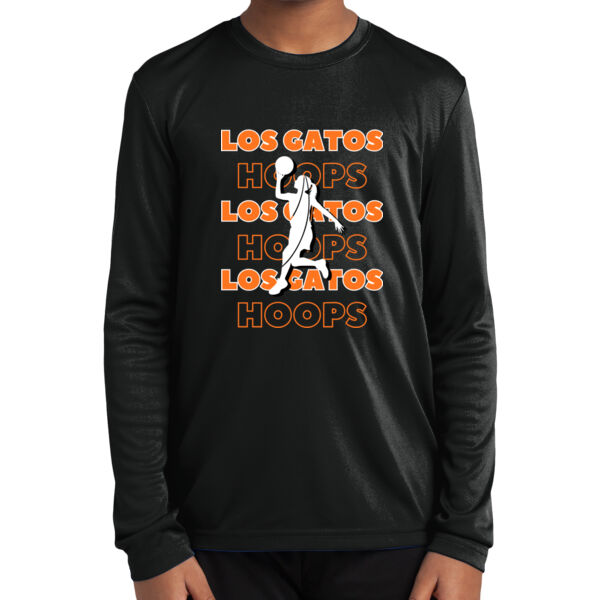 Los Gatos NJB Youth Long Sleeve PosiCharge Competitor Tee - LG Hoops Girls Thumbnail