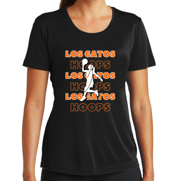 Los Gatos NJB Ladies PosiCharge Competitor Tee - LG Hoops Girls Thumbnail