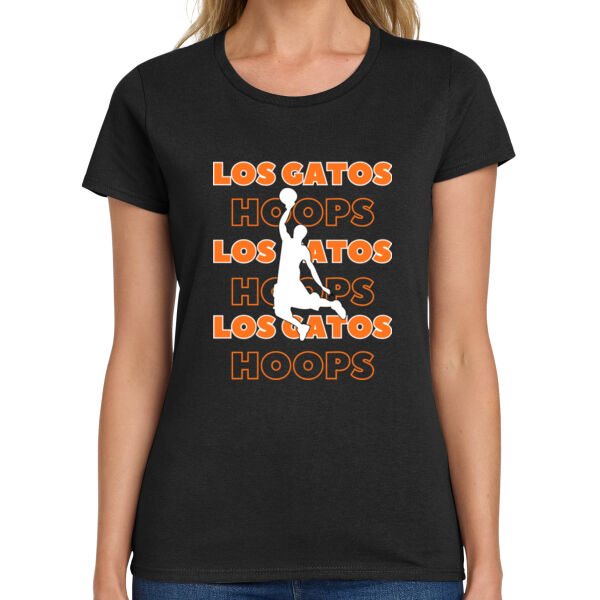 Los Gatos NJB Ladies Heavy Cotton 100% Cotton T Shirt - LG Hoops Boys Thumbnail