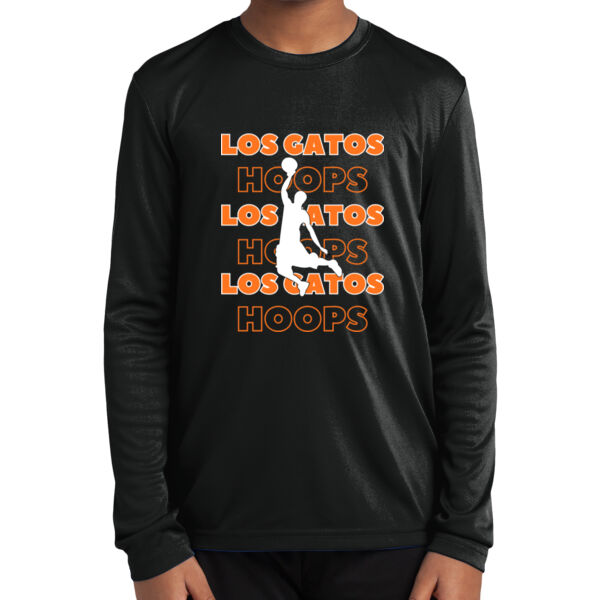 Los Gatos NJB Youth Long Sleeve PosiCharge Competitor Tee - LG Hoops Boys Thumbnail
