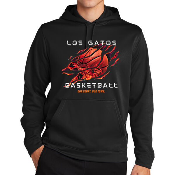 Los Gatos NJB Sport Wick Fleece Hooded Pullover - FireGlitch Thumbnail