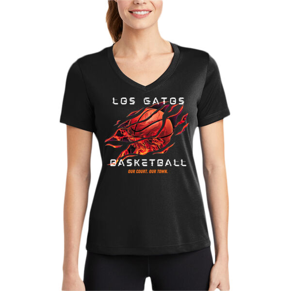 Los Gatos NJB Women's PosiCharge Competitor V Neck Tee - FireGlitch Thumbnail