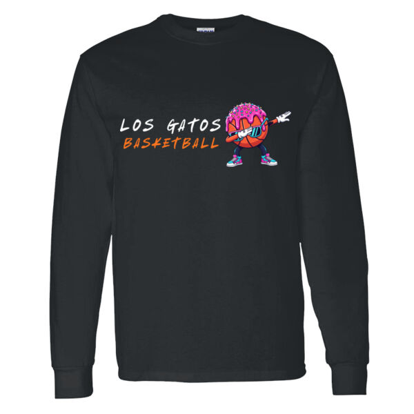 Los Gatos NJB Heavy Cotton 100% Cotton Long Sleeve T Shirt - Ice Cream Thumbnail