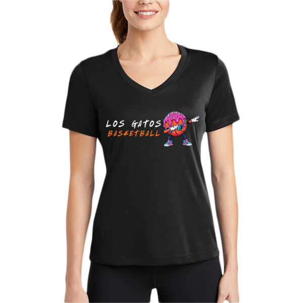 Los Gatos NJB Women's PosiCharge Competitor V Neck Tee - Ice Cream Thumbnail