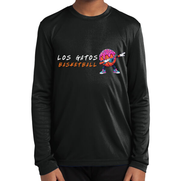 Los Gatos NJB Youth Long Sleeve PosiCharge Competitor Tee - Ice Cream Thumbnail